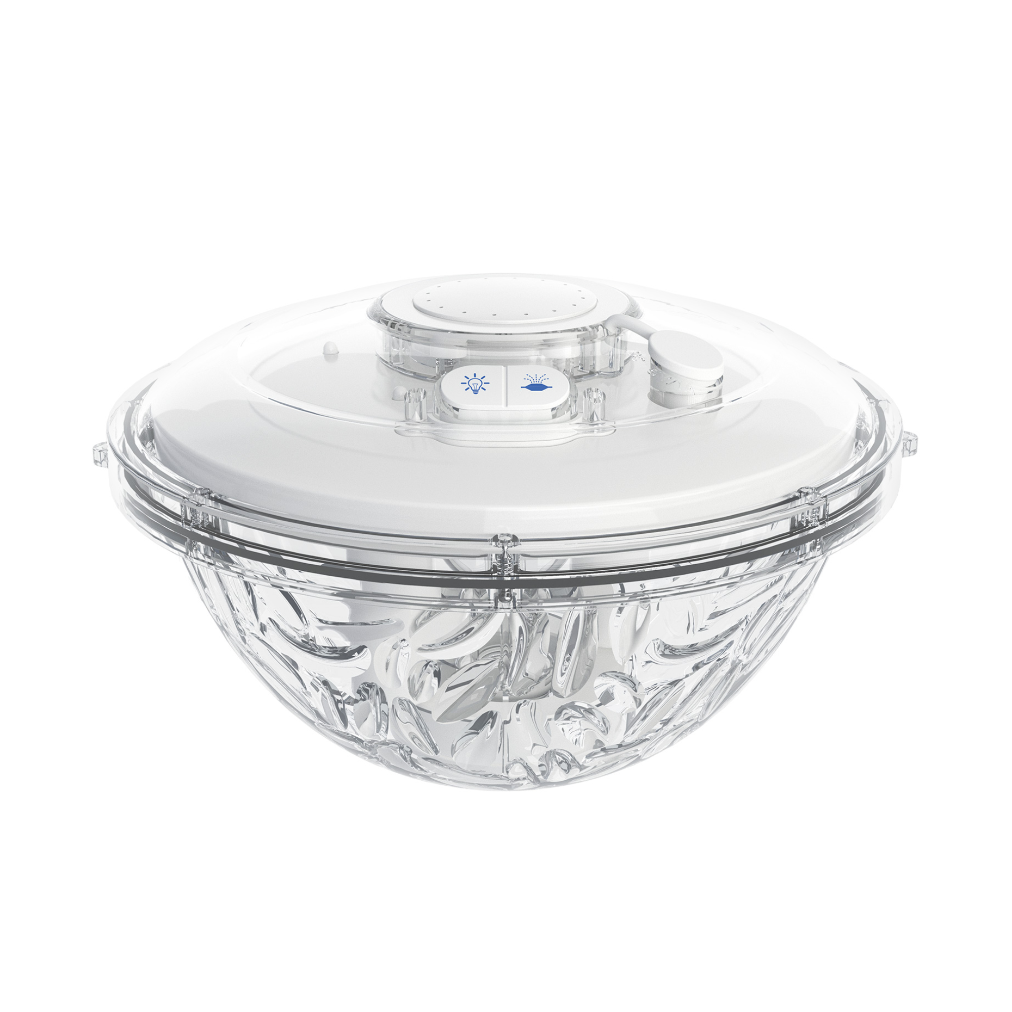 Wave Spas Rechargeable Pool Fountain with Lights – floating LED hot tub accessory with water spray feature.