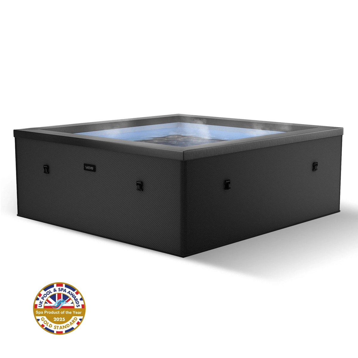 Luxe Garda | 4/6-Person Square Eco Foam Hot Tub | Hydro-Jets | UKCA