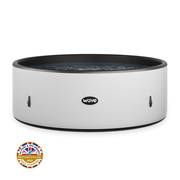 Ontario | 4/6 Person Round Drop Stitch Hot Tub | Herringbone | UKCA