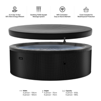 Tahoe | 4/6-Person Eco Foam Hot Tub | Built-In Integrated Heater | UKCA - Wave Spas