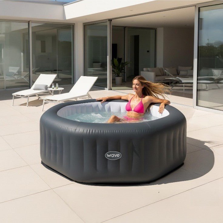 Aegean | 6-Person Inflatable Hot Tub | Integrated Heater Inflatable Spas Wave Spas