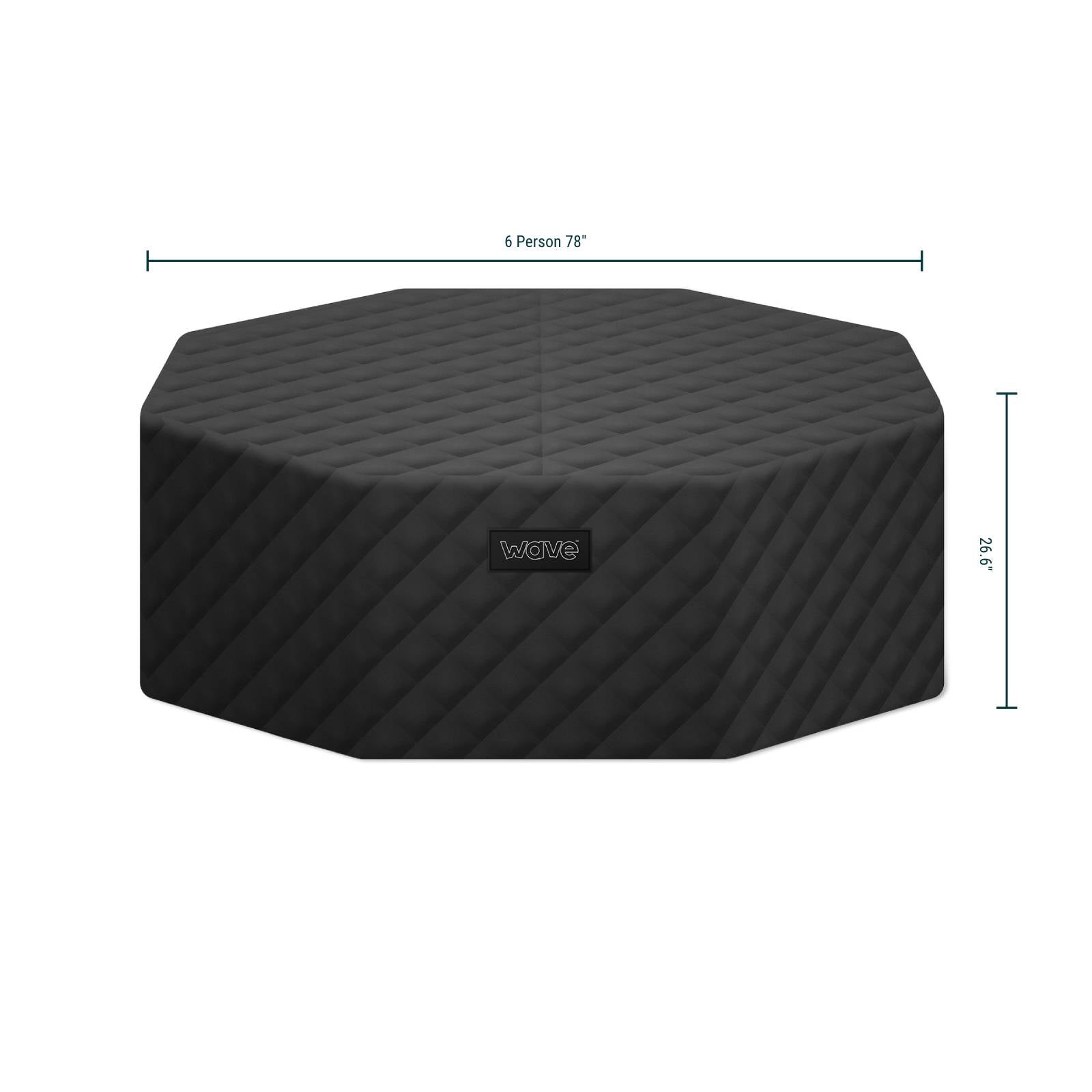 Aegean Octagonal Energy Save Thermal Hot Tub Cover | 6 Person Covers Wave Spas