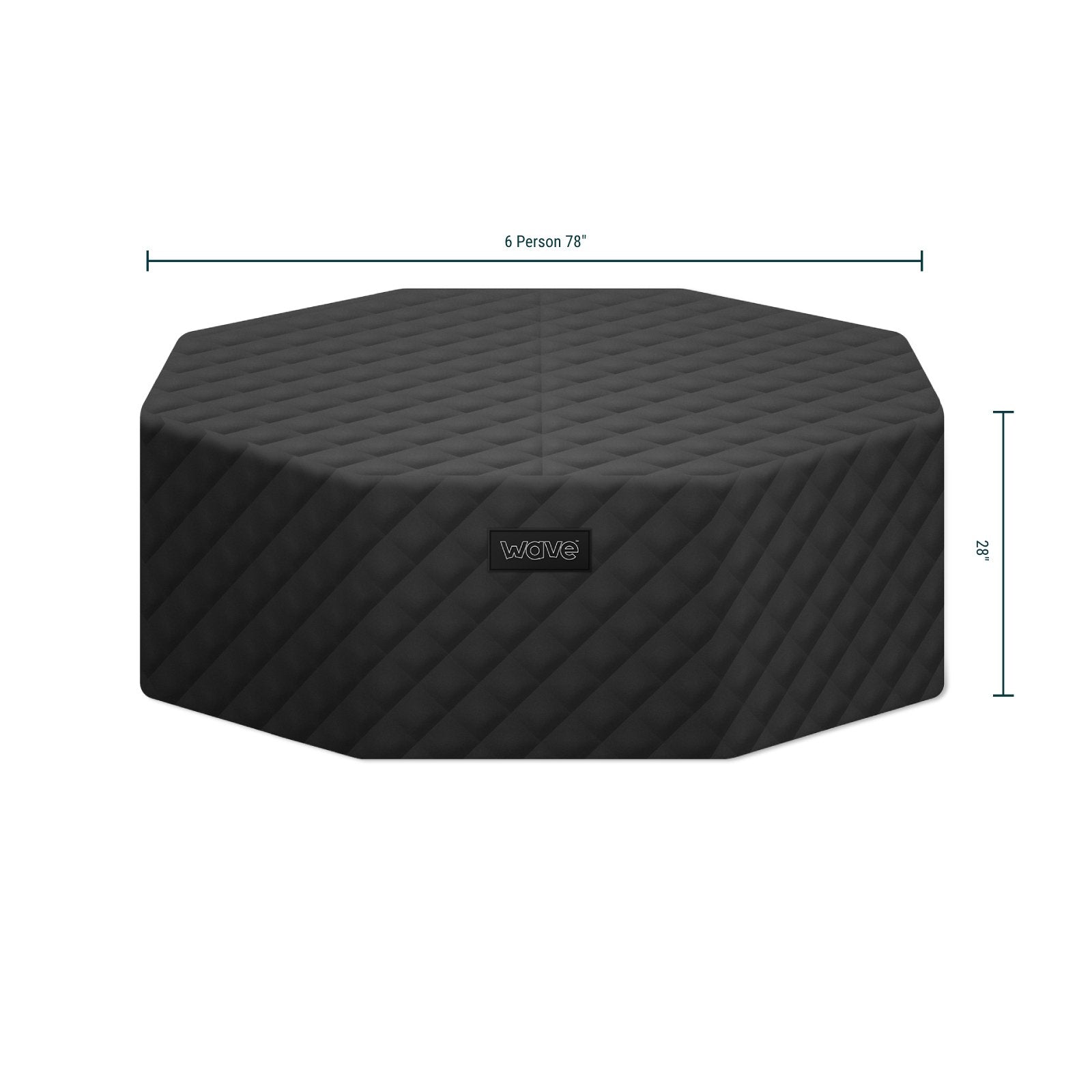 Como Octagonal Energy Save Thermal Hot Tub Cover | 6 Person Covers Wave Spas