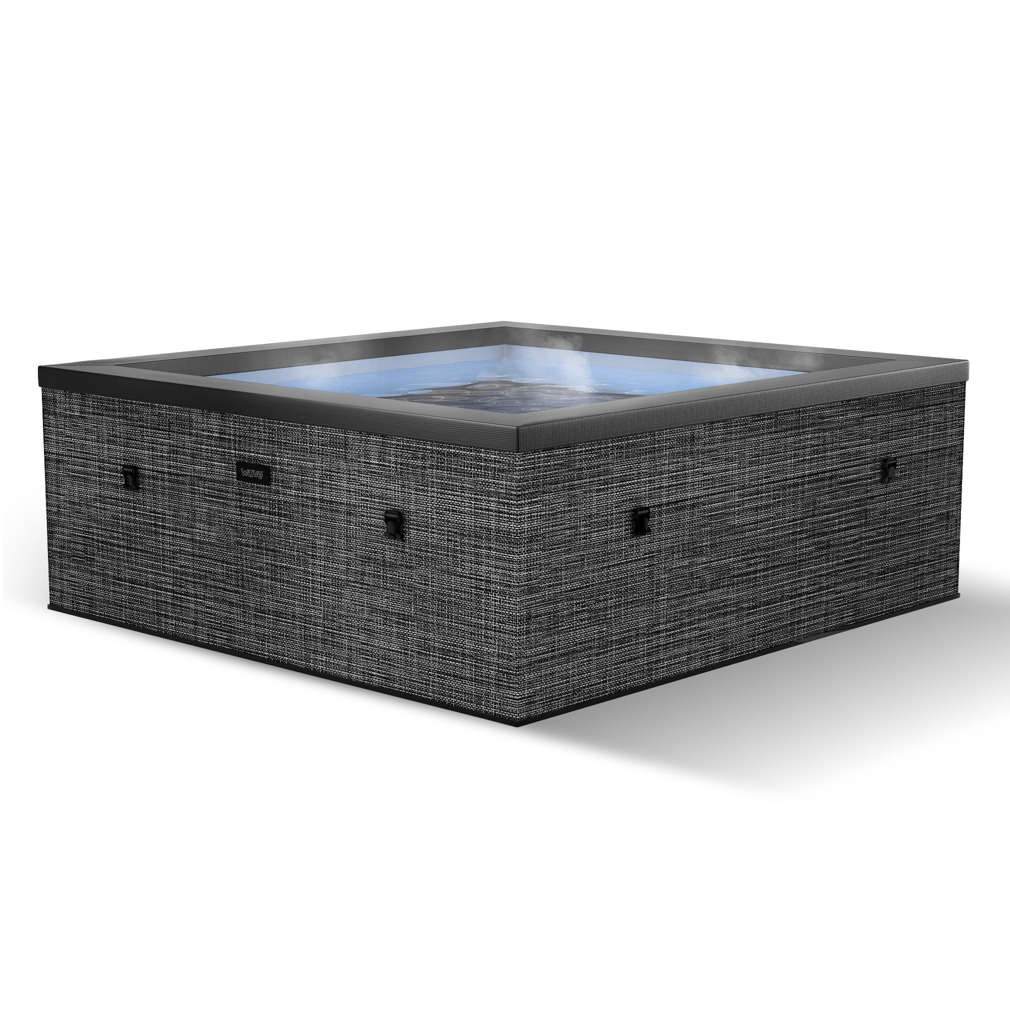 Garda | 4/6-Person Eco Foam Hot Tub | Built-In Integrated Heater | Flint Grey Foam Eco Spas Wave Spas Standard 6 Person | 180x70cm