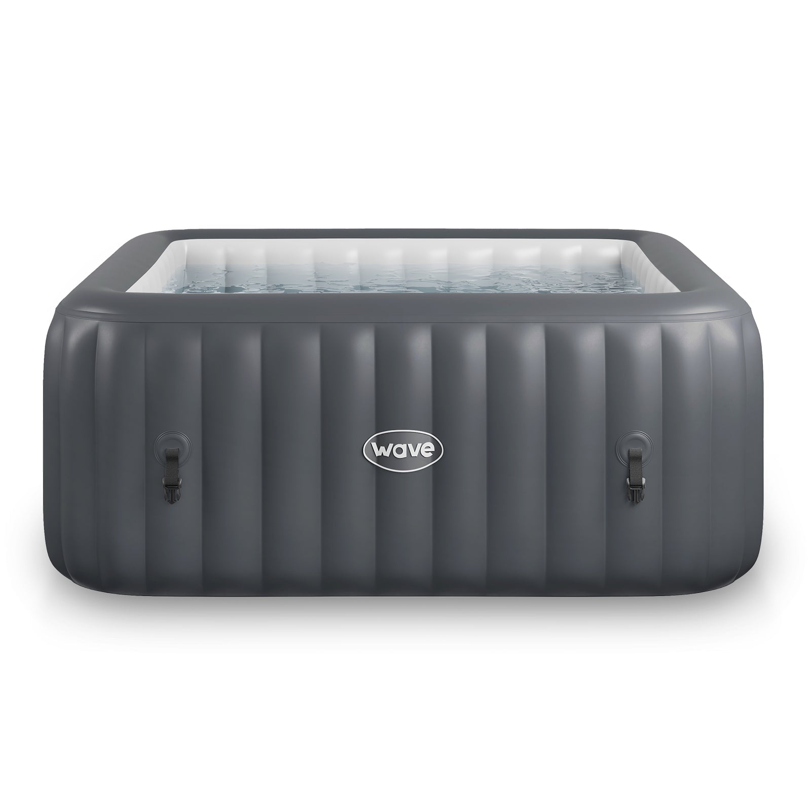 Pacific | 4/6-Person Inflatable Hot Tub | Integrated Heater Inflatable Spas Wave Spas Dark Grey Standard 4 Person | 155x65cm
