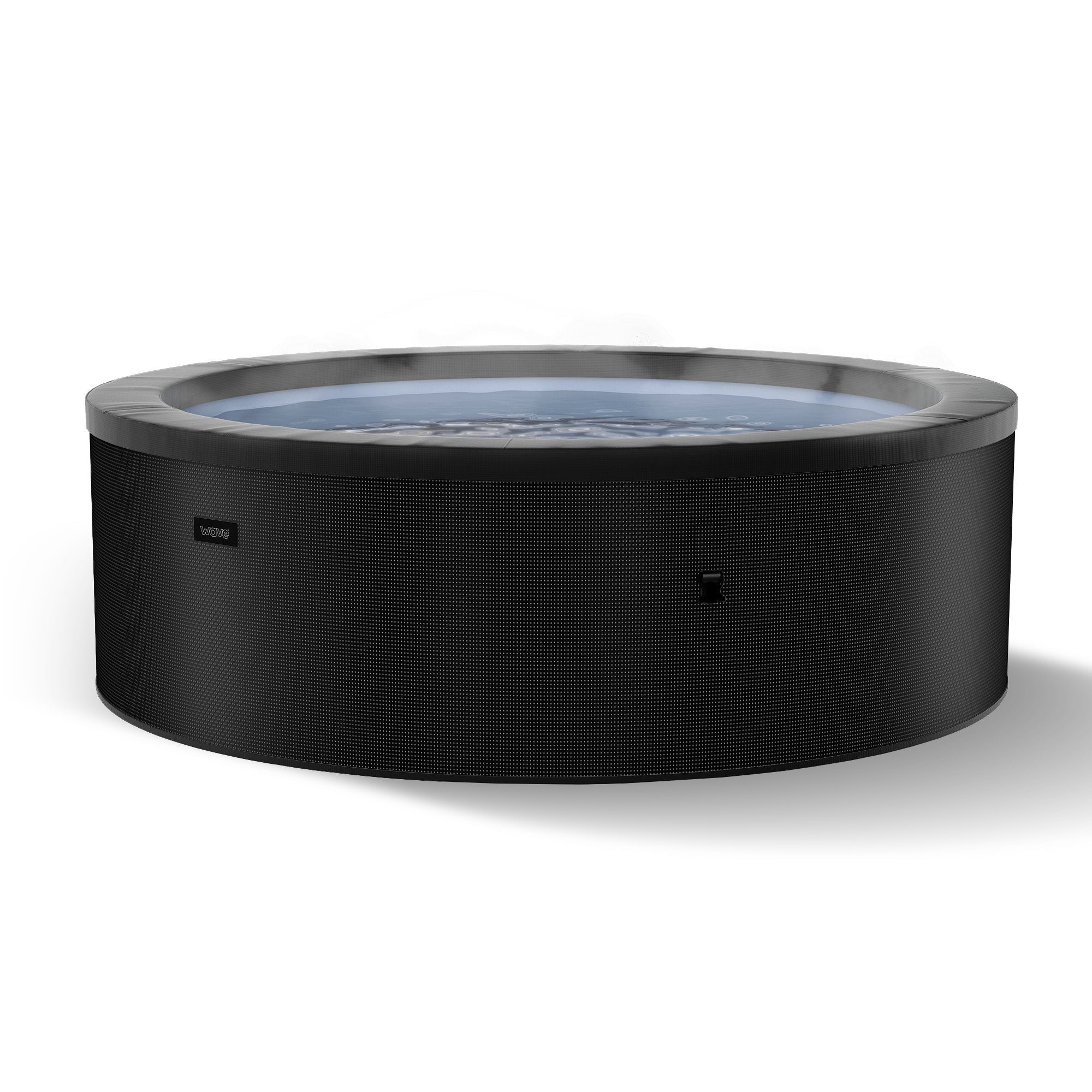 Tahoe | 4/6-Person Eco Foam Hot Tub | Built-In Integrated Heater Foam Eco Spas Wave Spas Charcoal Black Standard 4 Person | 156x70cm