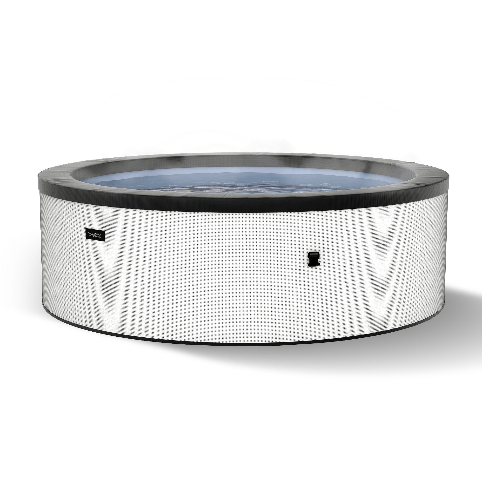 Tahoe | 4/6-Person Eco Foam Hot Tub | Built-In Integrated Heater Foam Eco Spas Wave Spas Pebble White Standard 4 Person | 156x70cm