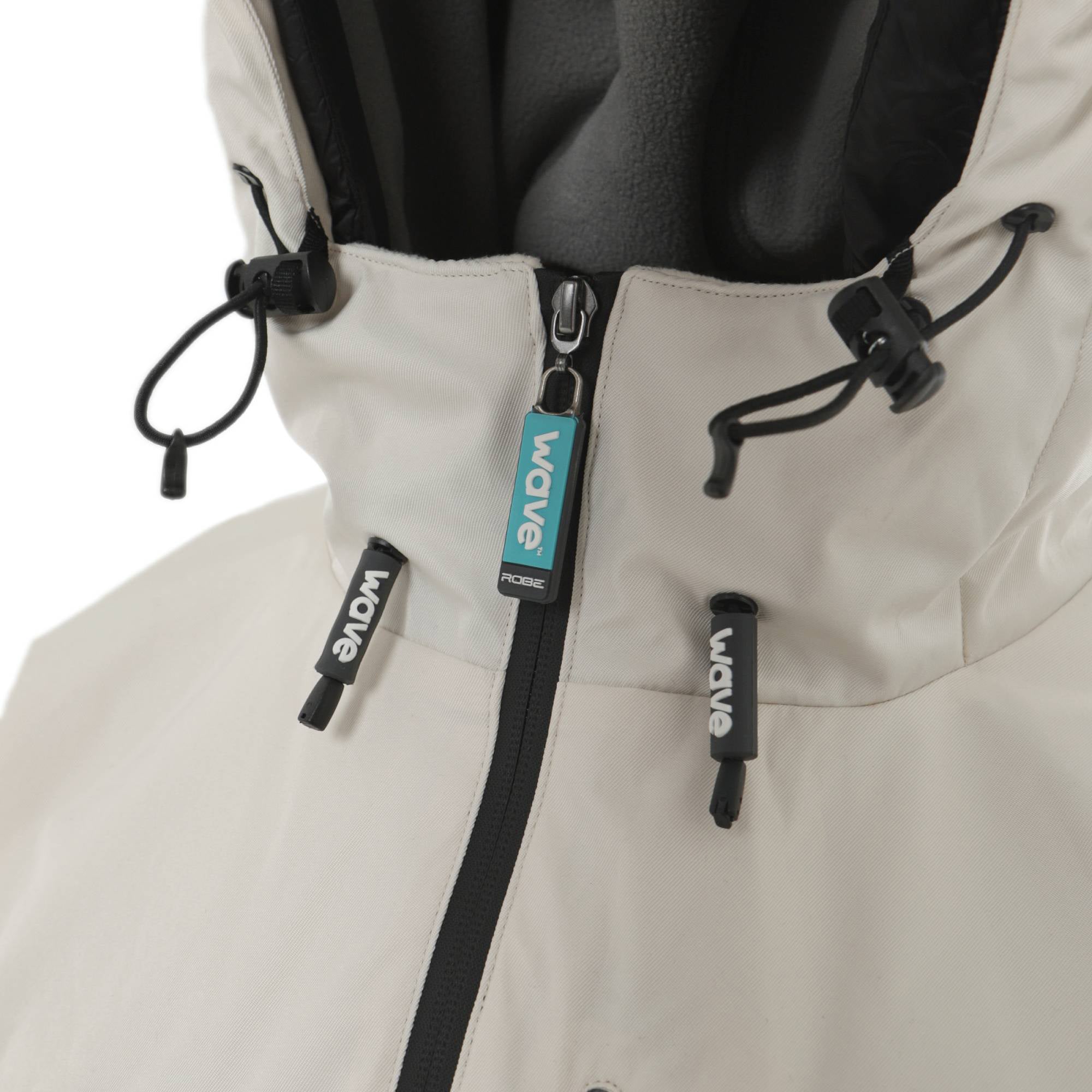 Wave 3 in 1 Hot Tub Changing Robe | Waterproof & Windproof | Unisex | Ecru Cream Robes Wave Spas