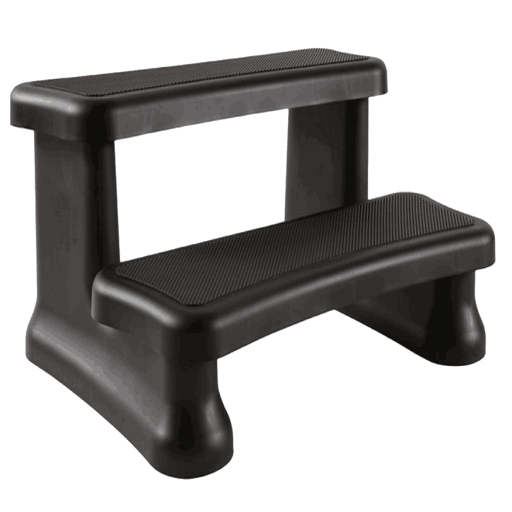 Black Non-Slip Grip Rounded Spa Steps Hot Tub Accessories Wave Spas