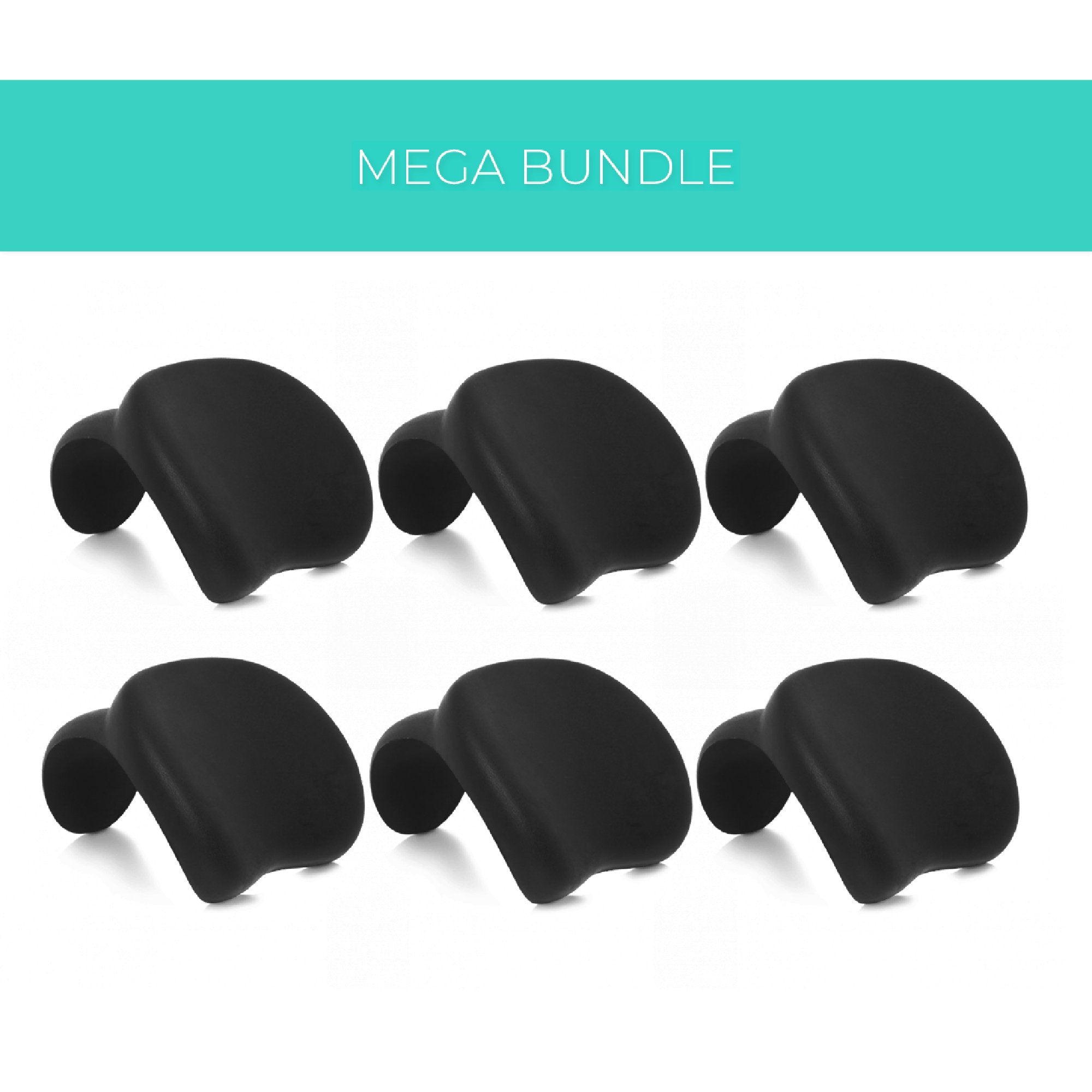 Complete Comfort Bundle | 6 Head Rests | Black - Wave Spas Inflatable, foam Hot Tubs