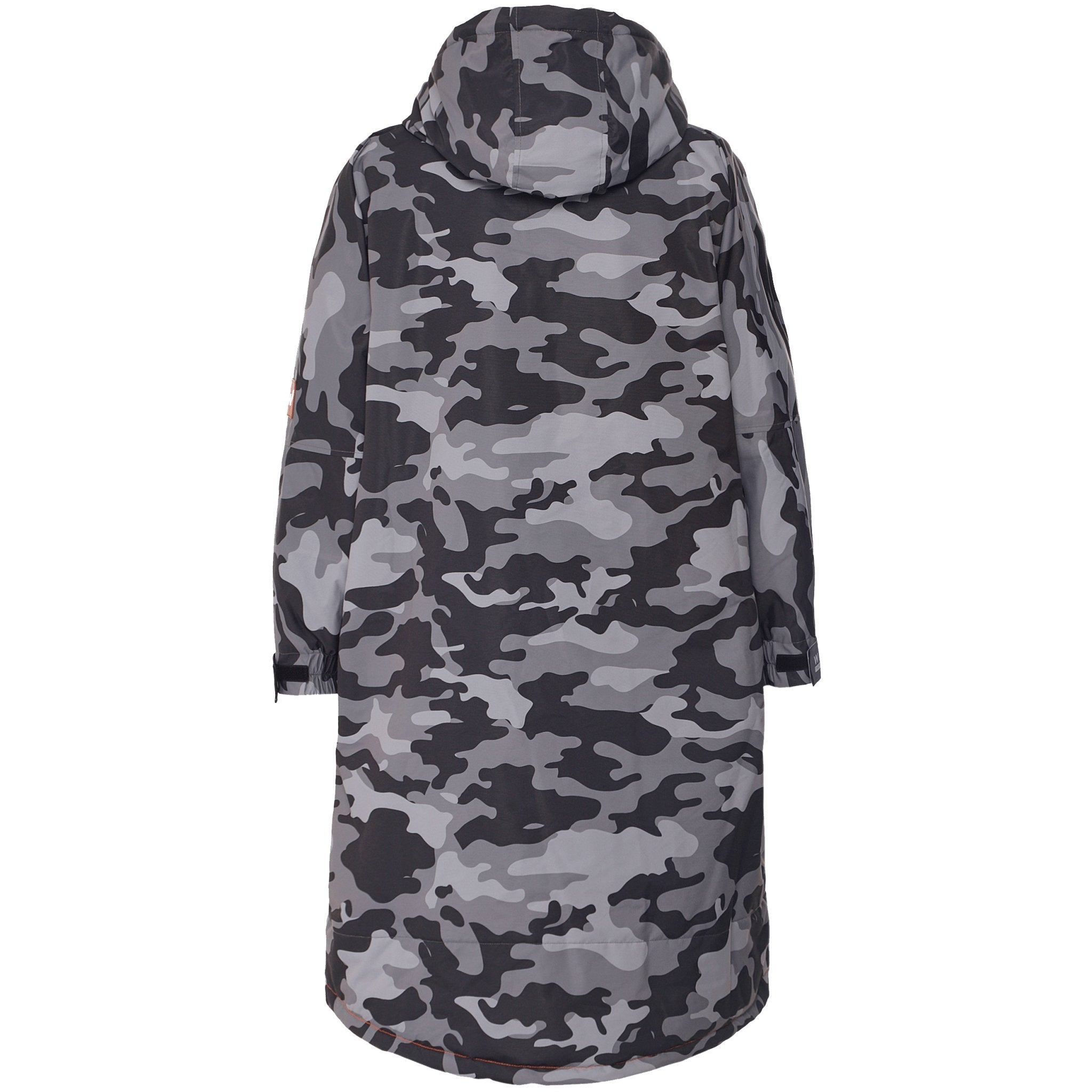 Fleece-Lined Changing Robe | Unisex | Grey Camouflage - Wave Spas Inflatable, foam Hot Tubs