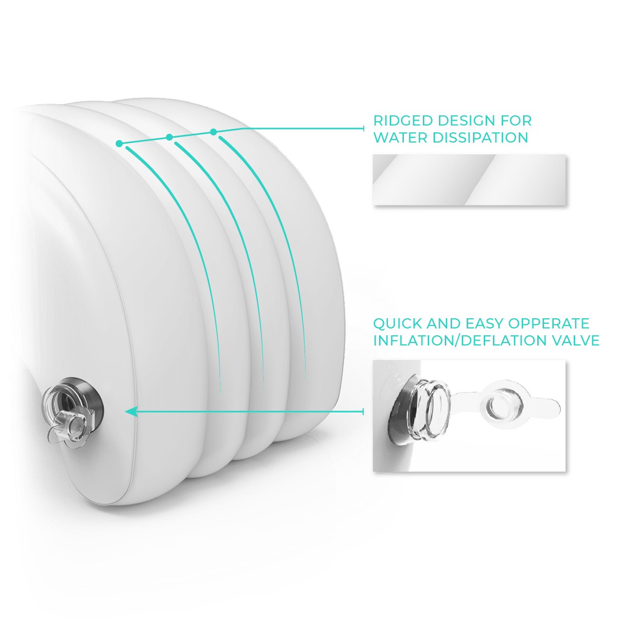 Head Rest Pillow | White Head Rests Wave Spas
