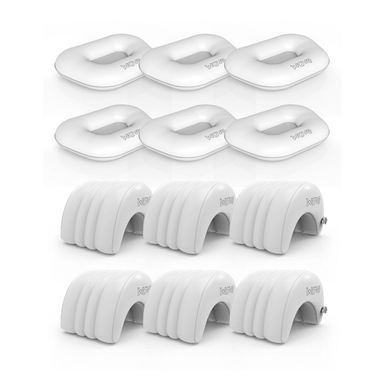 Inflate and Elevate Bundle | 6 Head Rests, 6 Cushions Hot Tub Accessories Wave Spas