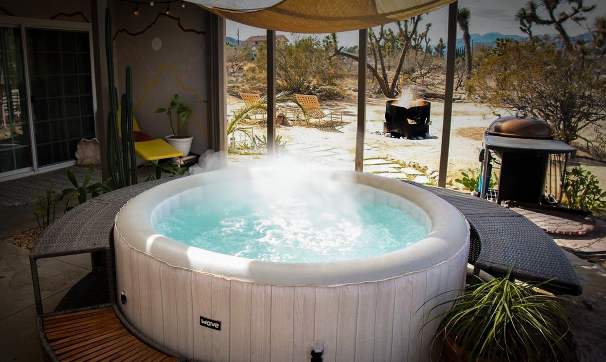 Turning Your Outdoor Space Into an Oasis: Top 10 Creative Backyard Hot Tub Setups - Wave Spas UK