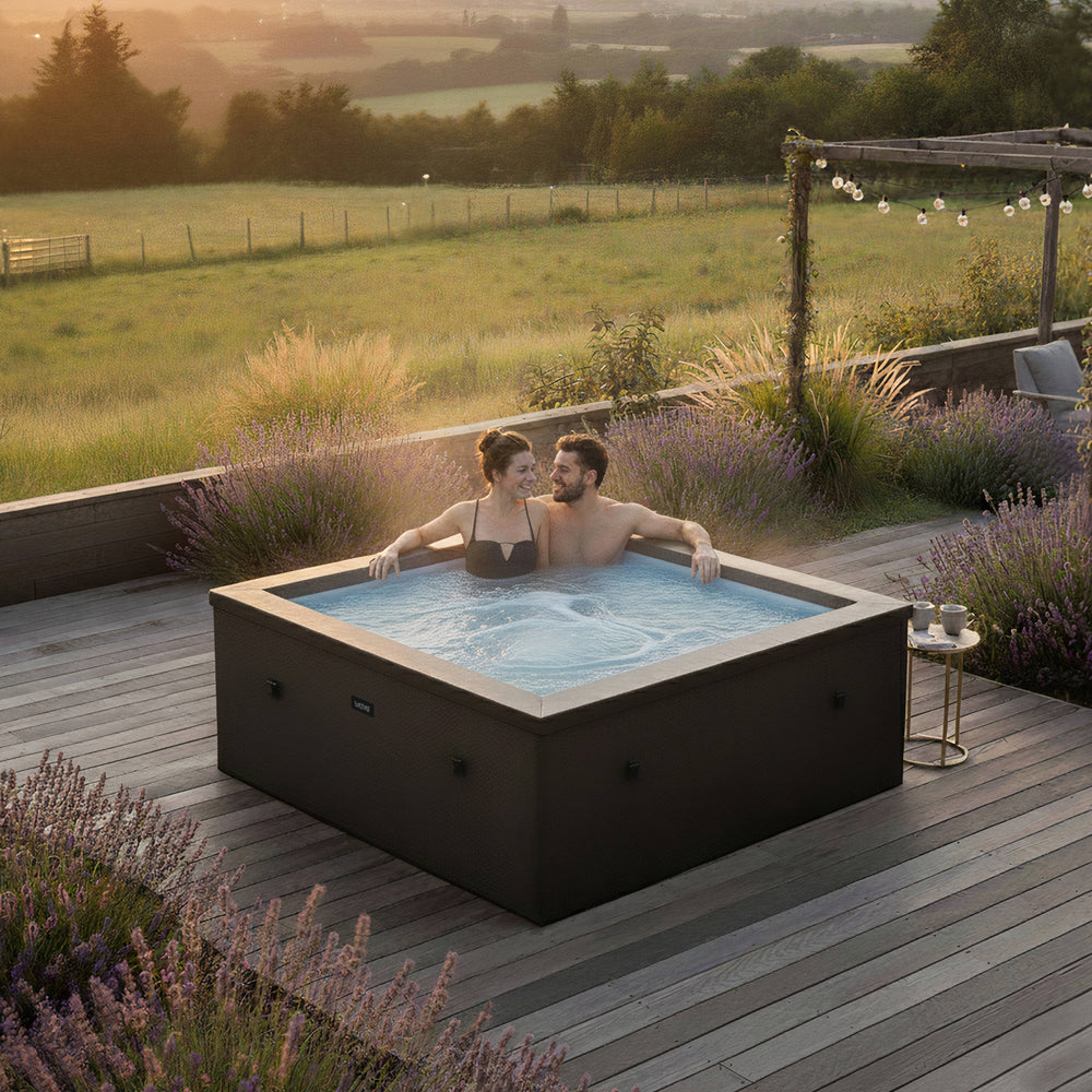 Garda | 4/6-Person Square Foam Hot Tub | Energy Efficient Portable Spa ...