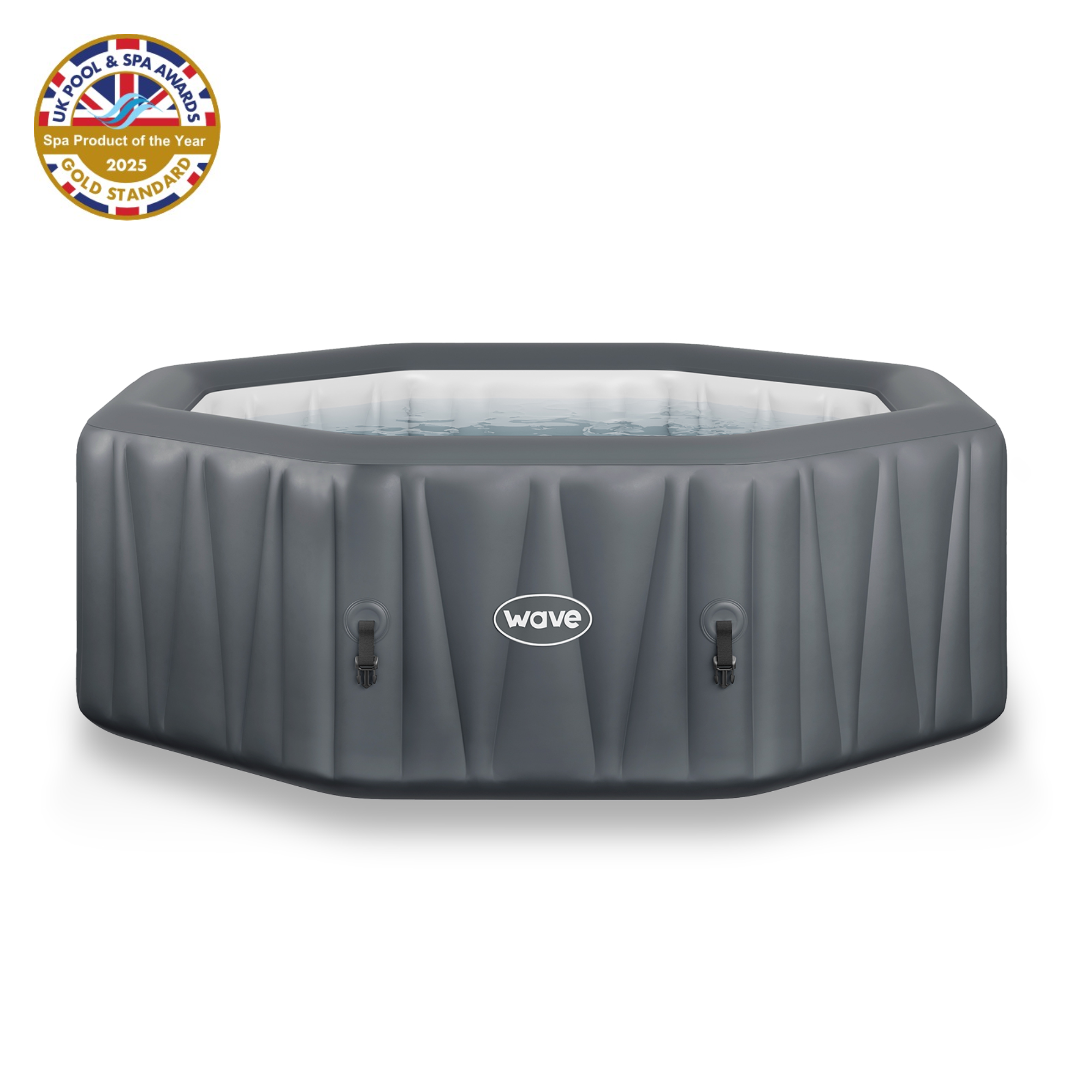 Aegean | 6-Person Inflatable Hot Tub | Integrated Heater | UKCA