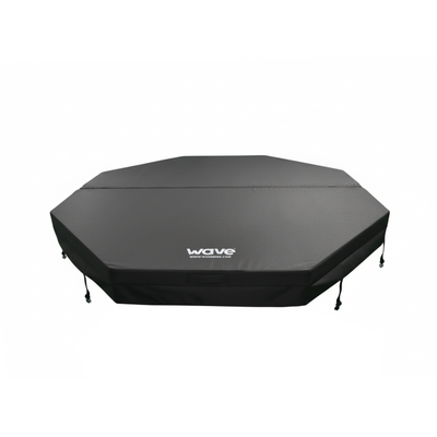 Wave Spas Como All-Weather Thermal Cover – EPS insulated energy-saving spa lid in charcoal grey for octagonal hot tubs.