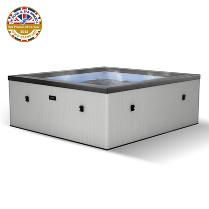 Garda | 4/6-Person Eco Foam Hot Tub | Built-In Integrated Heater | UKCA