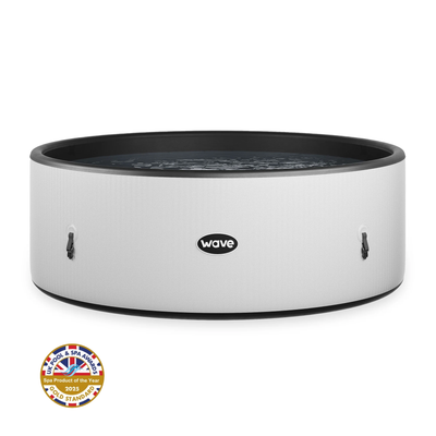 Ontario | 4/6 Person Round Drop Stitch Hot Tub | Herringbone | UKCA