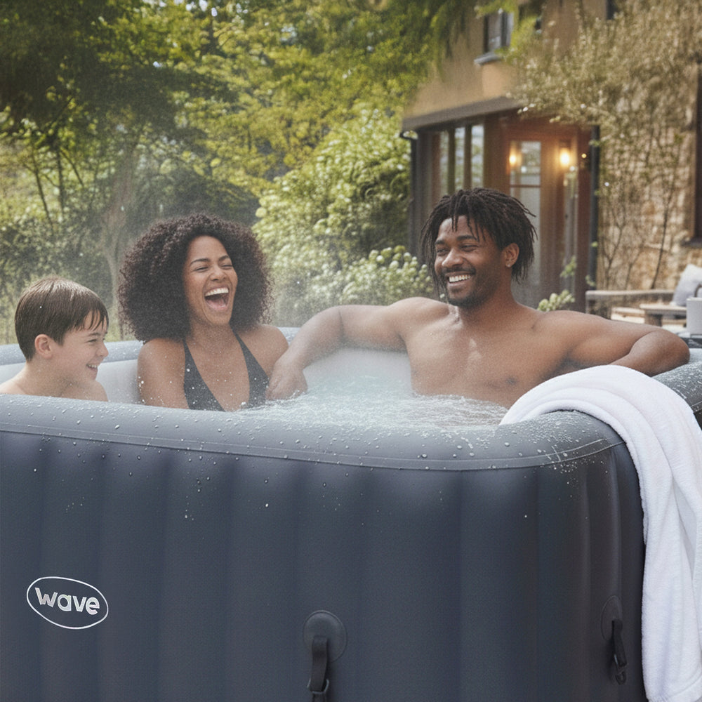 Pacific | 4/6-Person Square Inflatable Hot Tub | Portable Spa | Blow Up ...