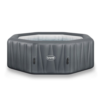 Aegean | 6-Person Inflatable Hot Tub | Integrated Heater Inflatable Spas Wave Spas Dark Grey Standard 6 Person | 195x65cm