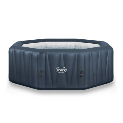 Aegean | 6-Person Inflatable Hot Tub | Integrated Heater Inflatable Spas Wave Spas Navy Standard 6 Person | 195x65cm