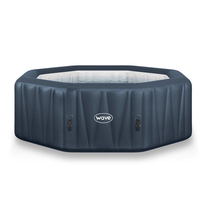 Aegean | 6-Person Inflatable Hot Tub | Integrated Heater Inflatable Spas Wave Spas Navy Standard 6 Person | 195x65cm