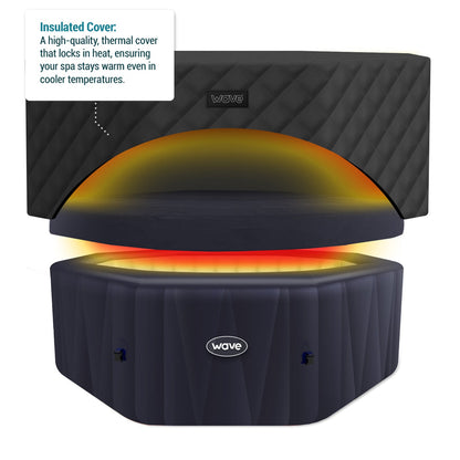 Aegean Octagonal Energy Save Thermal Hot Tub Cover | 6 Person Covers Wave Spas