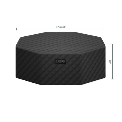 Aegean Octagonal Energy Save Thermal Hot Tub Cover | 6 Person Covers Wave Spas