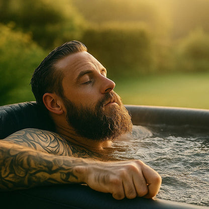 Antarctic | Drop Stitch Ice Bath | Black Ice Bath Wave Spas UK