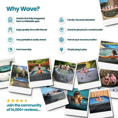 Antarctic | Drop Stitch Ice Bath | Black Ice Bath Wave Spas UK