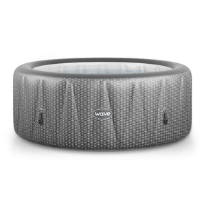 Atlantic | 6-Person Inflatable Hot Tub | Integrated Heater | Grey Rattan