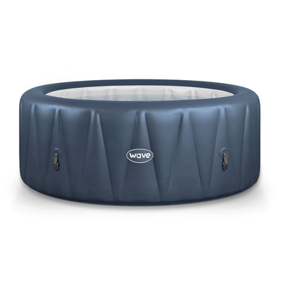 Atlantic | 4/6-Person Inflatable Hot Tub | Integrated Heater Inflatable Spas Wave Spas Navy Standard 6 Person | 208x65cm