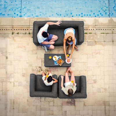 Inflatable Chair and Double Sofa Set Outdoor Furniture Wave Spas UK
