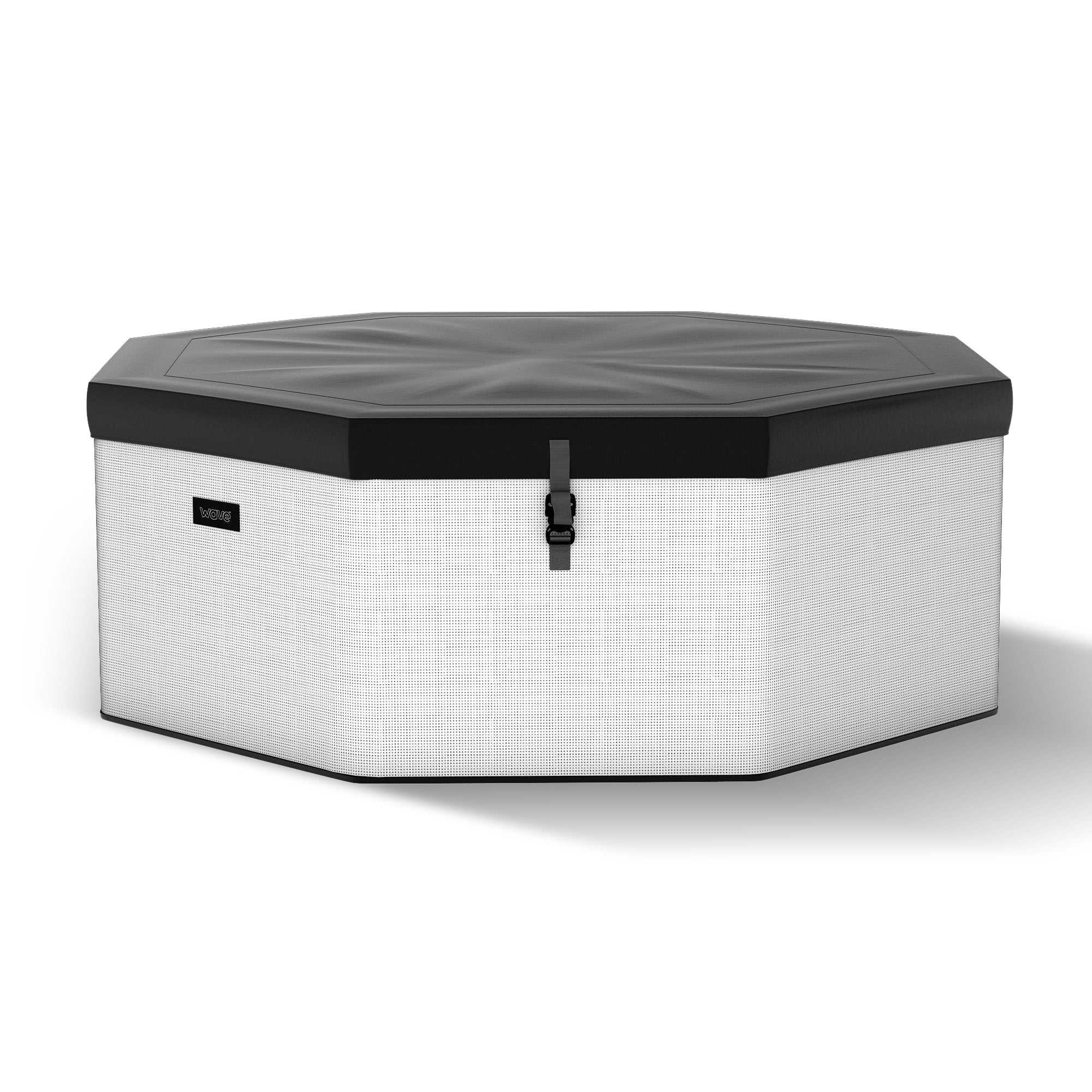Como | 6-Person Eco Foam Hot Tub | Built-In Integrated Heater | Pebble White Foam Eco Spas Wave Spas