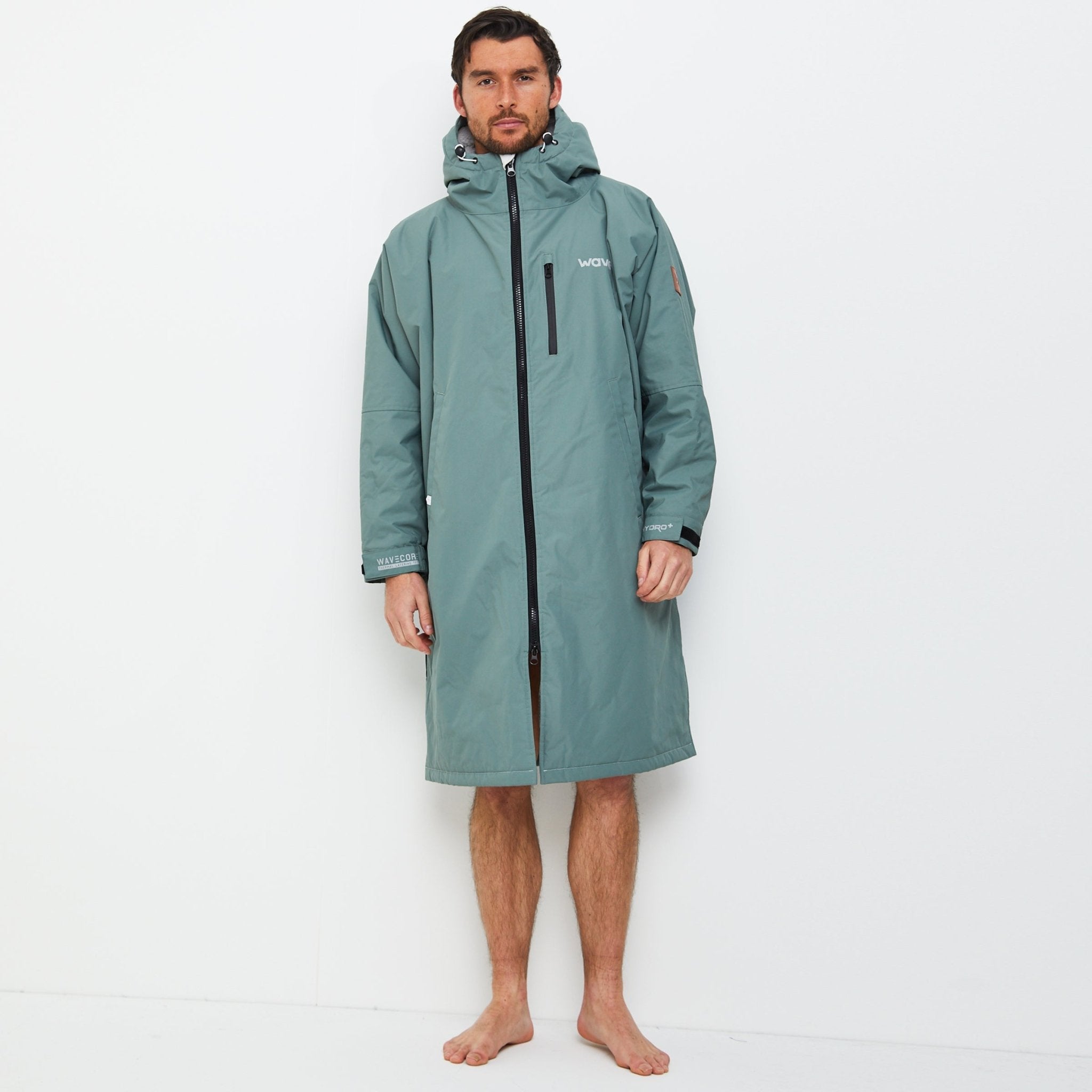 Fleece-Lined Changing Robe | Unisex | Sage  Wave Spas   