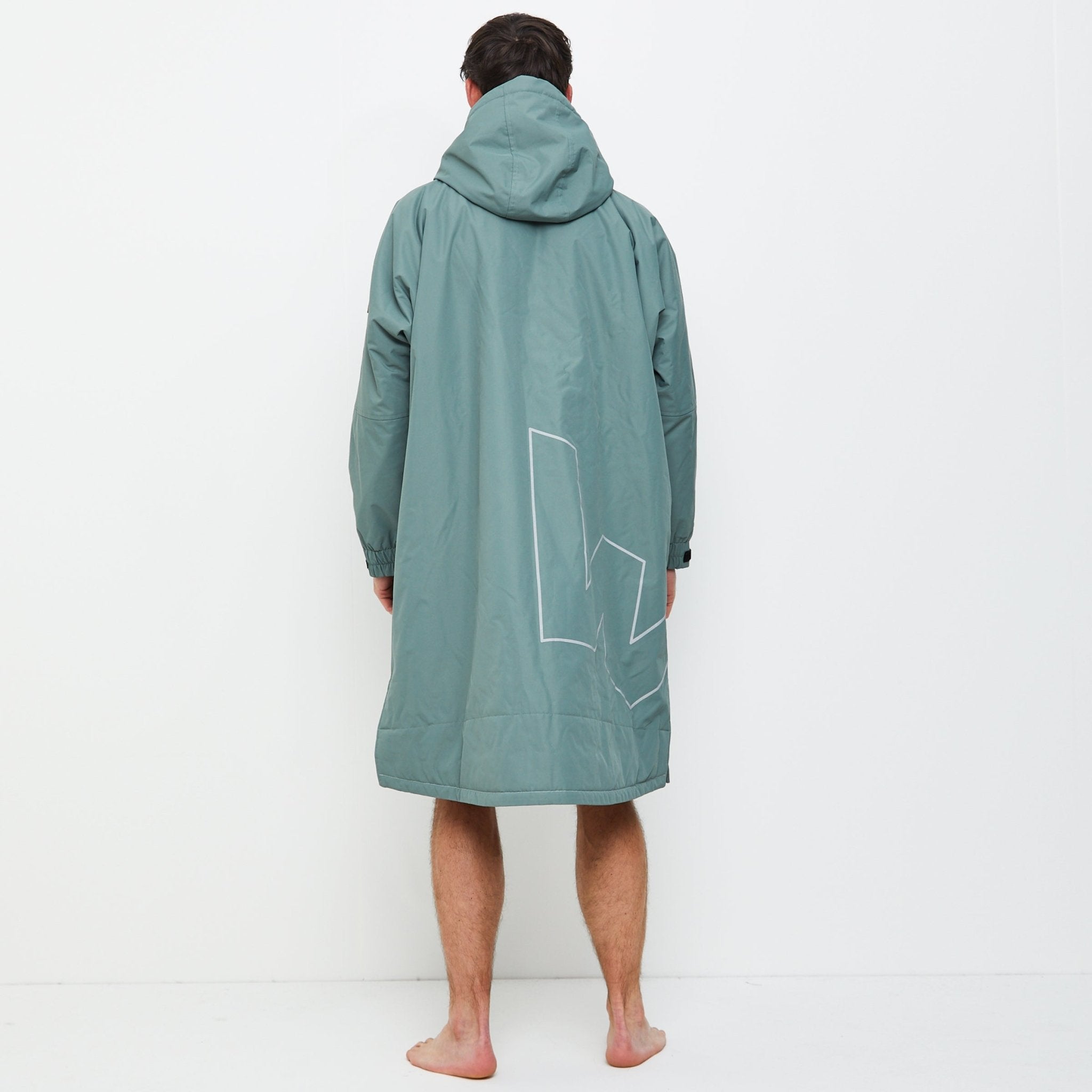 Fleece-Lined Changing Robe | Unisex | Sage  Wave Spas   