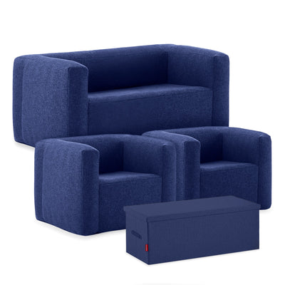 Inflatable Chair and Double Sofa Set Outdoor Furniture Wave Spas UK Blue
