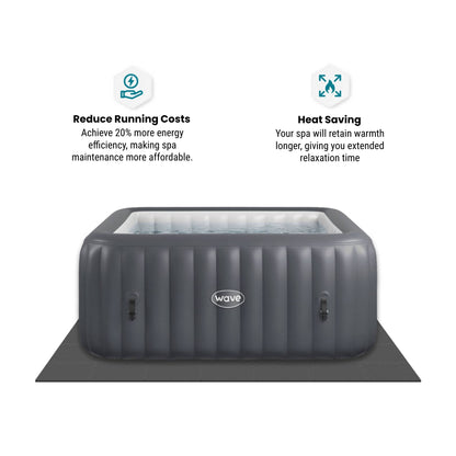 Insulating Foam Mat | Square | 49 Pieces Insulating Floor Mat Wave Spas