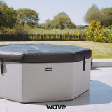 Wave Como Rigid Eco Foam Hot Tub, Thermal Efficient, Insulated Spa, Charcoal Black
