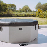 Wave Como Rigid Eco Foam Hot Tub, Thermal Efficient, Insulated Spa, Pebble White