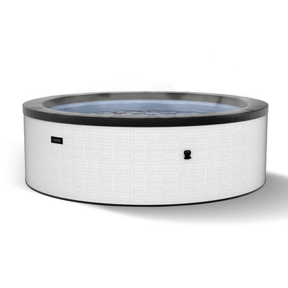 Tahoe | 4/6-Person Eco Foam Hot Tub | Built-In Integrated Heater Foam Eco Spas Wave Spas Pebble White Standard 4 Person | 156x70cm