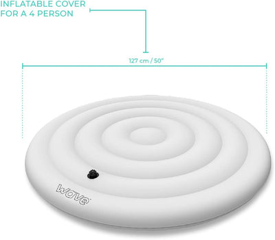 Thermally Efficient Inflatable Cover | Round | 4 Person | White | ETL