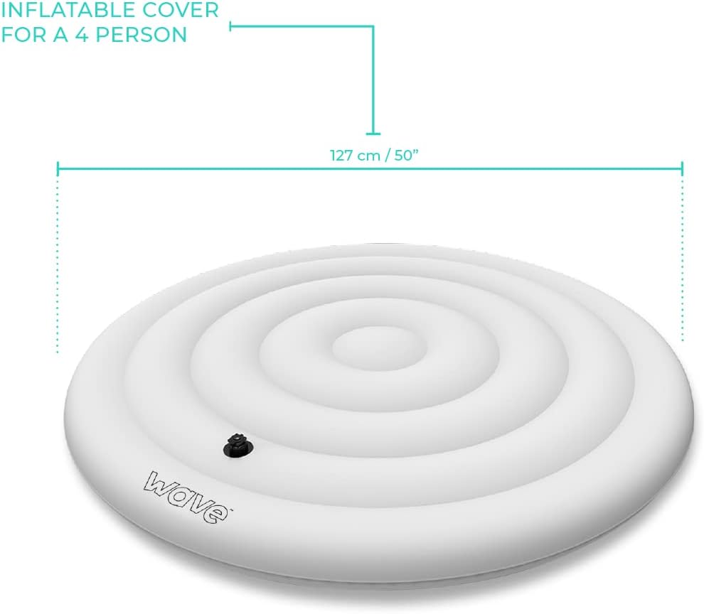 Thermally Efficient Inflatable Cover | Round | 4 Person | White | ETL