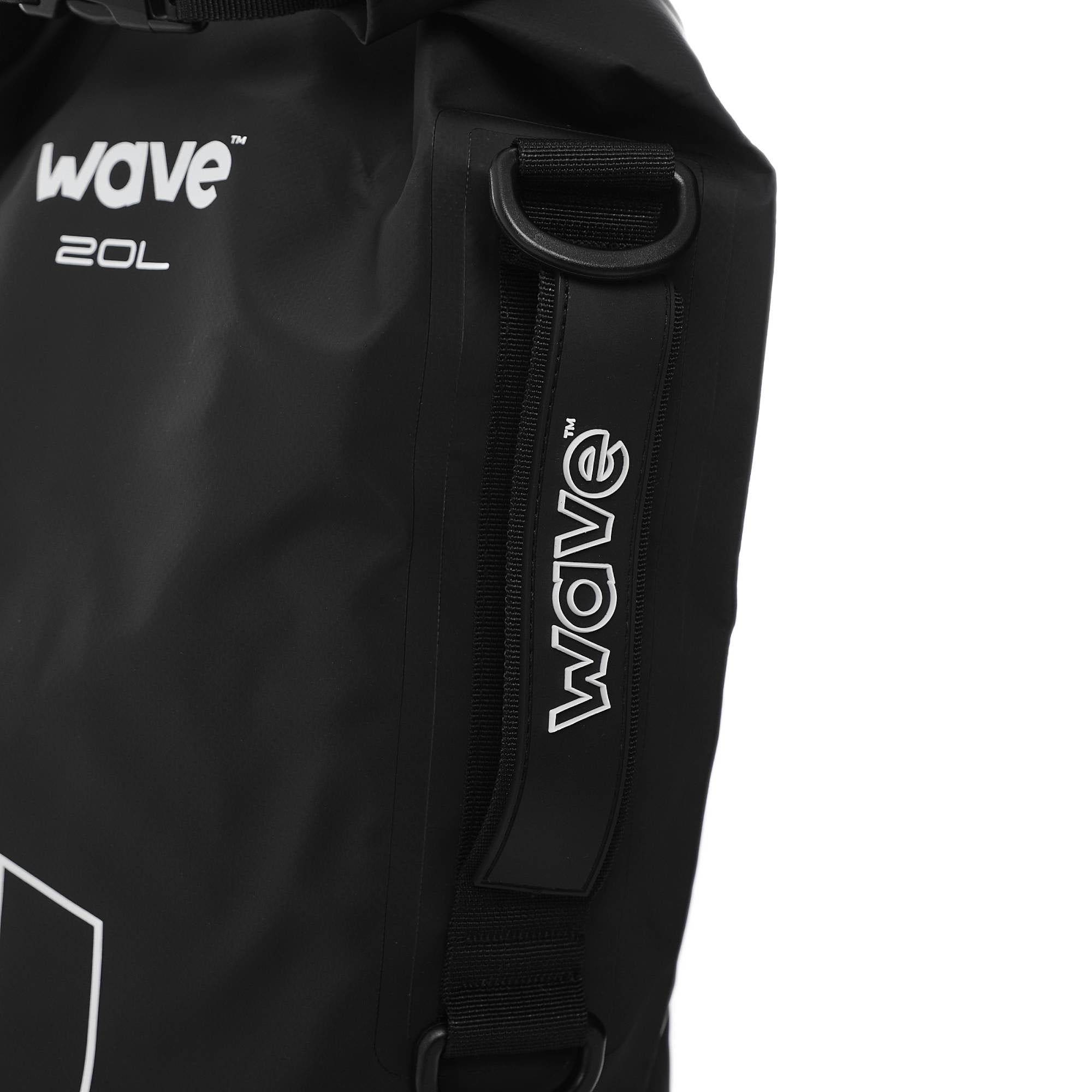 Waterproof PVC Dry Bag | Black | 20L Dry Bag Wave Spas UK   