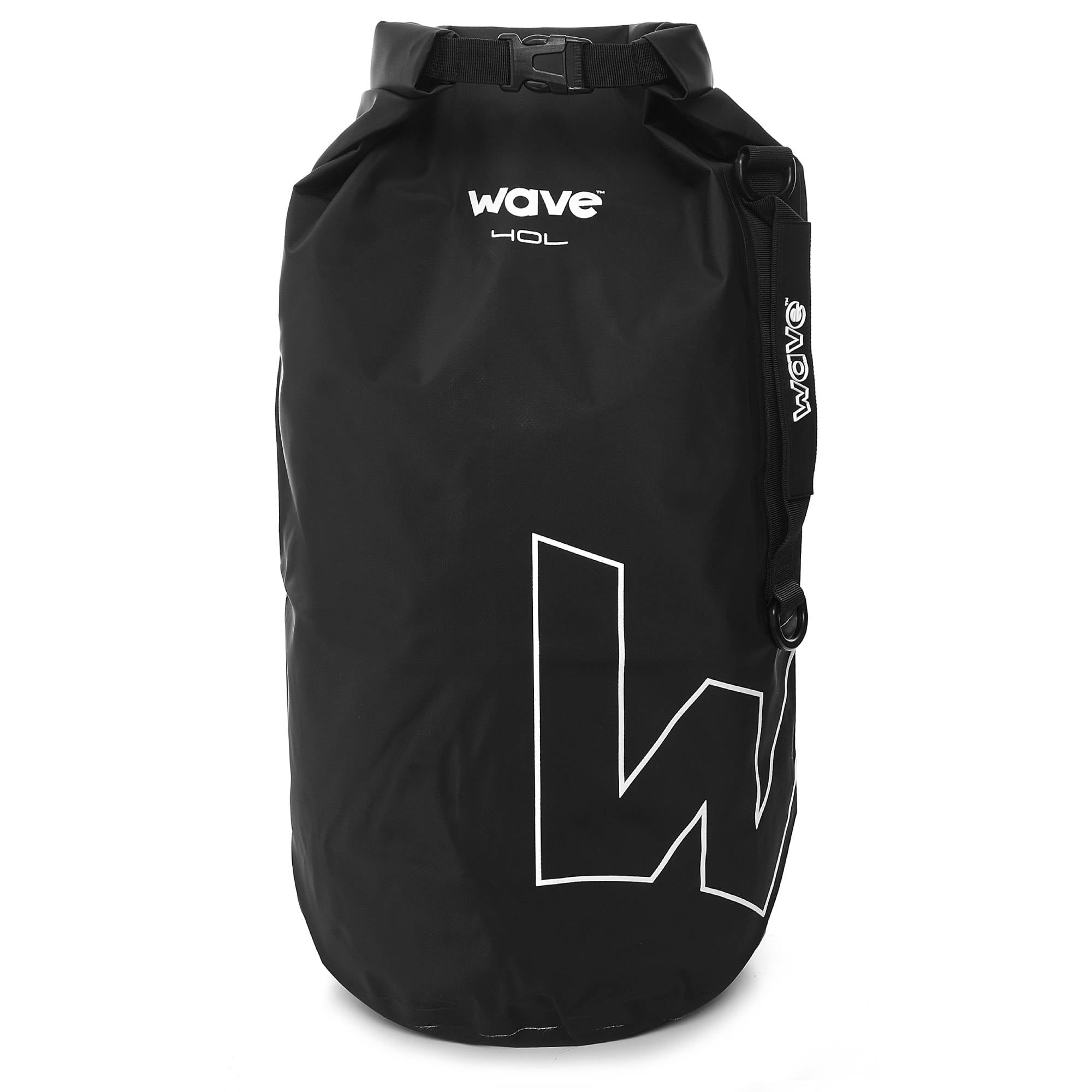 Waterproof PVC Dry Bag | Black | 40L Dry Bag Wave Spas UK   