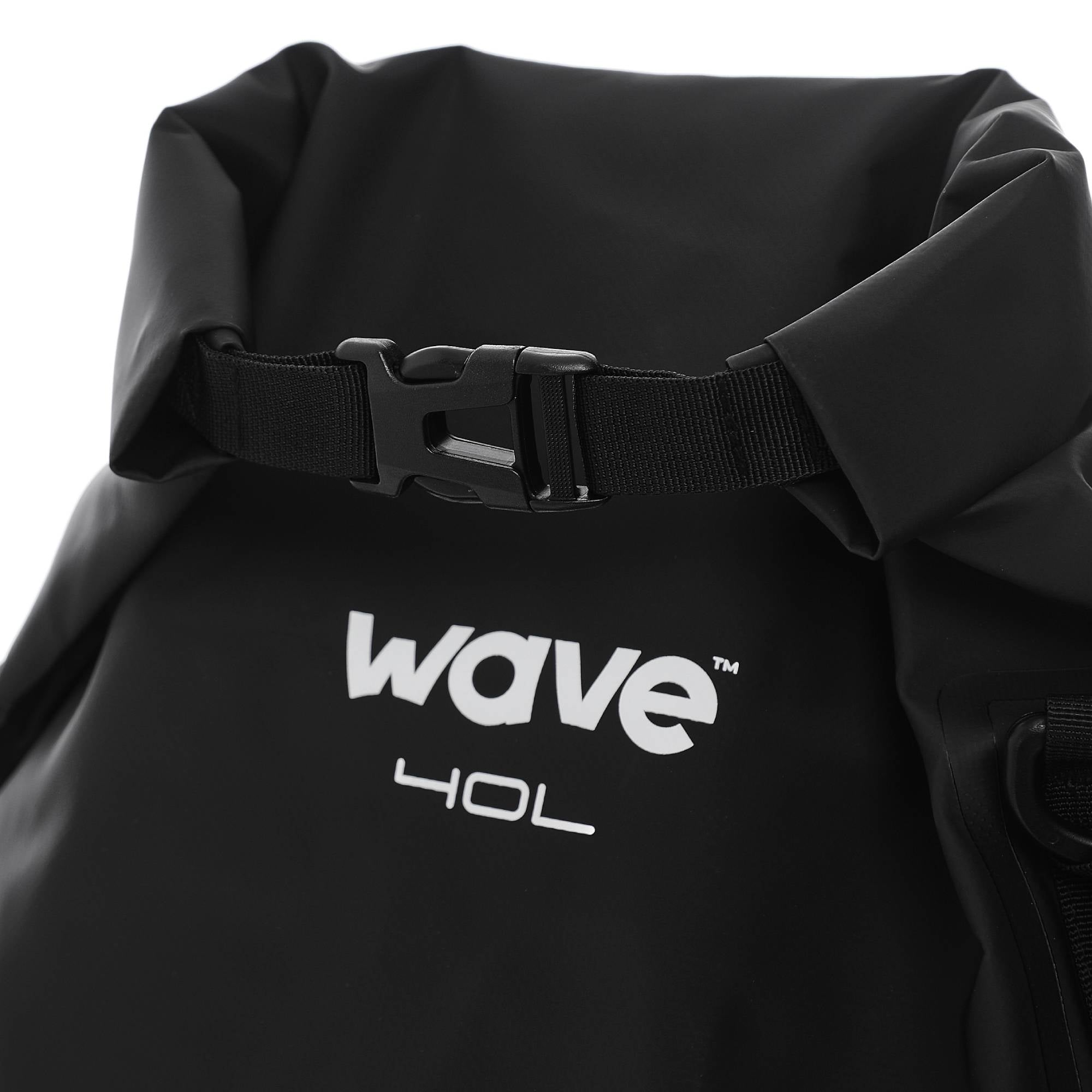 Waterproof PVC Dry Bag | Black | 40L Dry Bag Wave Spas UK   