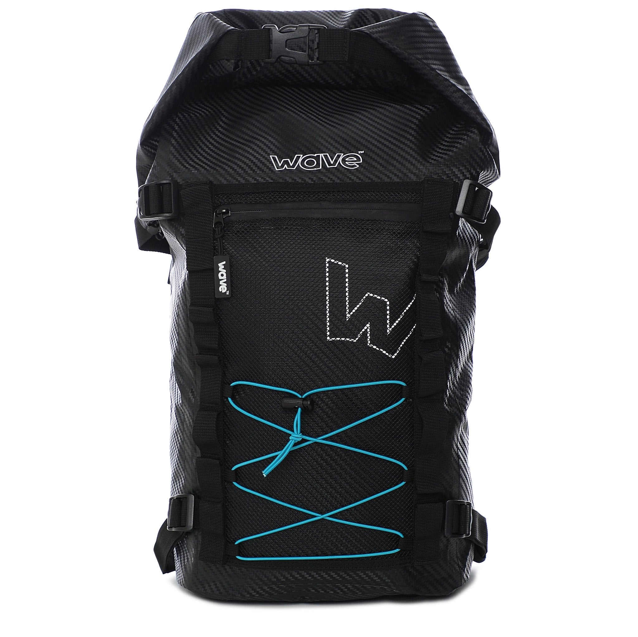 Waterproof Roll Top PVC Deck Bag | Black | 20L Dry Bag Wave Spas UK