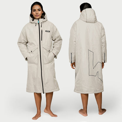 Wave 3 in 1 Hot Tub Changing Robe | Waterproof & Windproof | Unisex | Ecru Cream Robes Wave Spas
