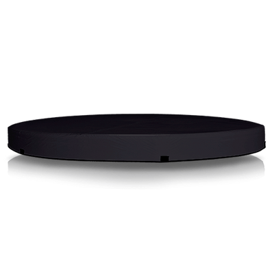 Wave Spas Osaka Thermal Cover – Round energy-efficient hot tub lid in charcoal grey for 6-person foam spas.